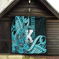 Hawaii Kapolei High School Quilt Tribal Tattoo With Hibiscus Flowers