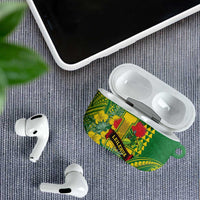 Hawaii Leilehua High School AirPods Case Tribal Tattoo With Hibiscus Flowers