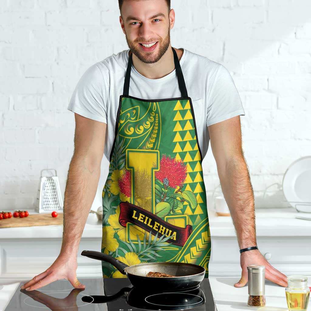 Hawaii Leilehua High School Apron Tribal Tattoo With Hibiscus Flowers LT05 - Polynesian Pride