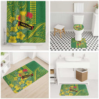 Hawaii Leilehua High School Bathroom Set Tribal Tattoo With Hibiscus Flowers