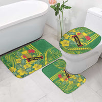 Hawaii Leilehua High School Bathroom Set Tribal Tattoo With Hibiscus Flowers