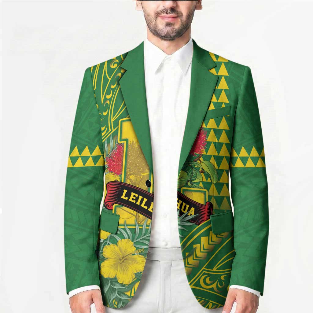 Personalised Hawaii Leilehua High School Blazer Tribal Tattoo With Hibiscus Flowers LT05 - Polynesian Pride