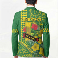 Personalised Hawaii Leilehua High School Blazer Tribal Tattoo With Hibiscus Flowers LT05 - Polynesian Pride
