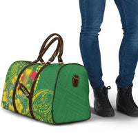 Hawaii Leilehua High School Travel Bag Tribal Tattoo With Hibiscus Flowers