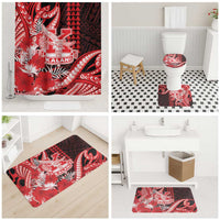 Hawaii Kalani High School Bathroom Set Tribal Tattoo With Hibiscus Flowers
