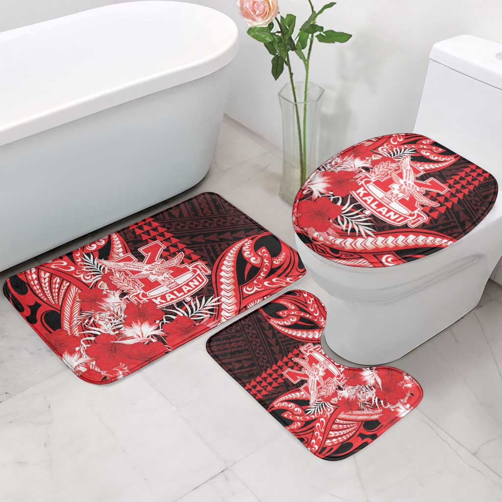 Hawaii Kalani High School Bathroom Set Tribal Tattoo With Hibiscus Flowers
