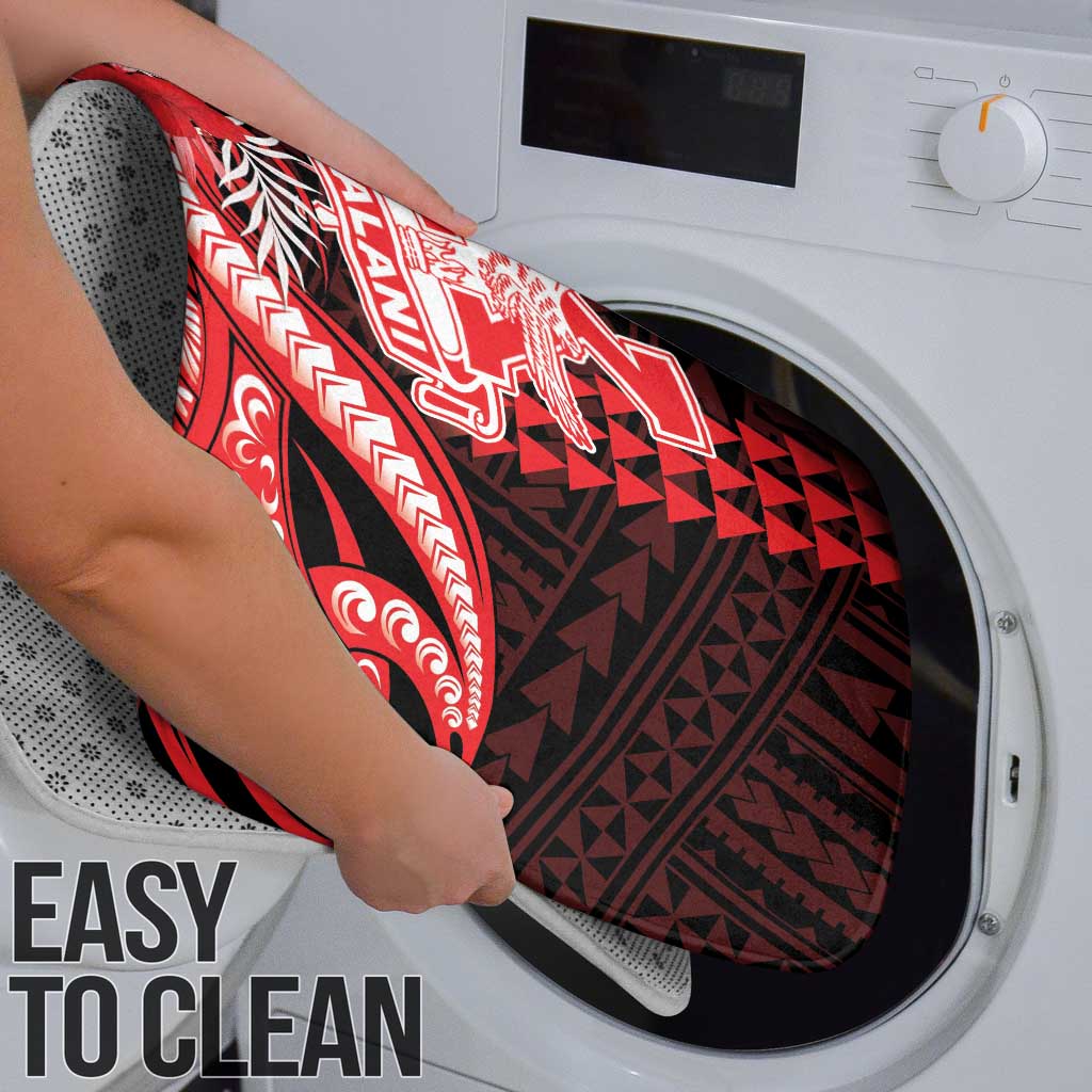 Hawaii Kalani High School Bathroom Set Tribal Tattoo With Hibiscus Flowers