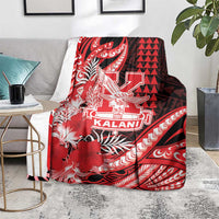 Hawaii Kalani High School Blanket Tribal Tattoo With Hibiscus Flowers