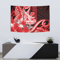 Hawaii Kalani High School Tapestry Tribal Tattoo With Hibiscus Flowers LT05 - Polynesian Pride