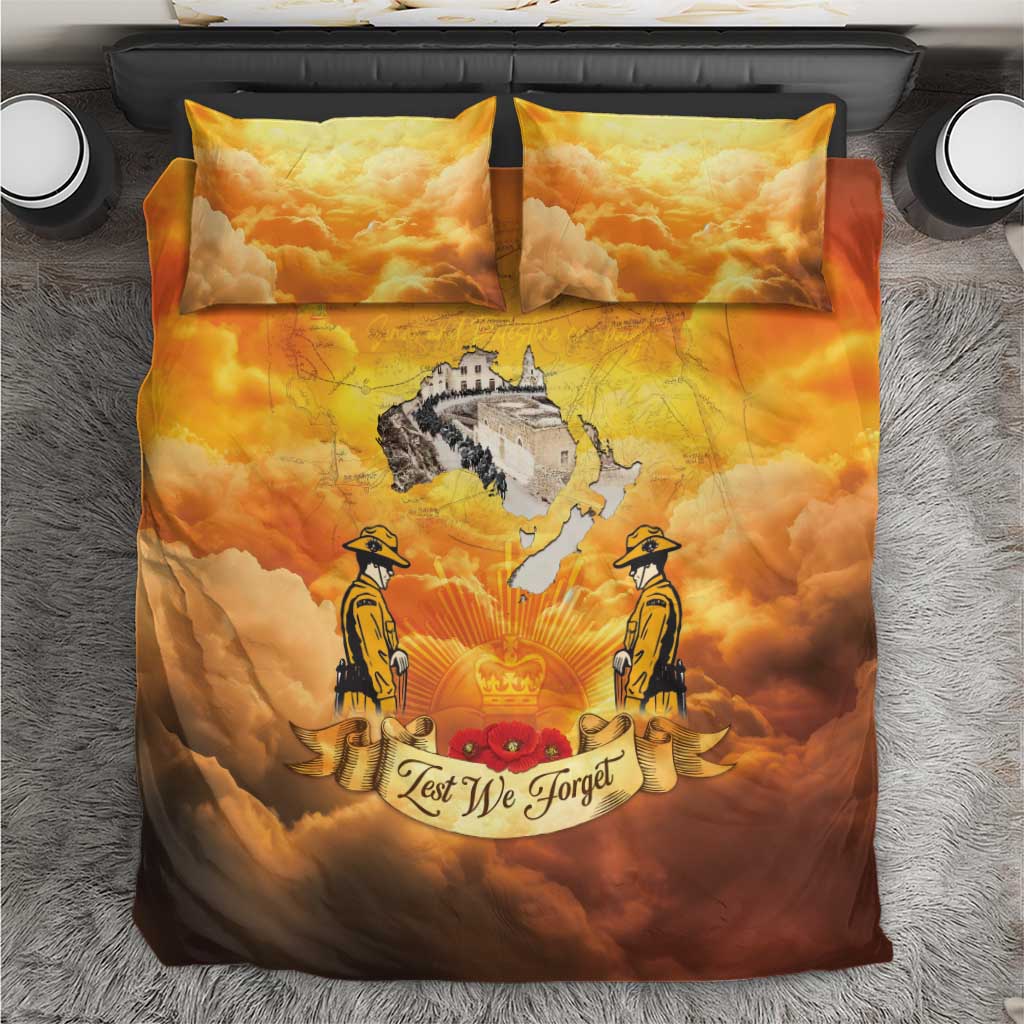 New Zealand And Australia ANZAC Day Bedding Set Sinai Palestine Campaign Lest We Forget
