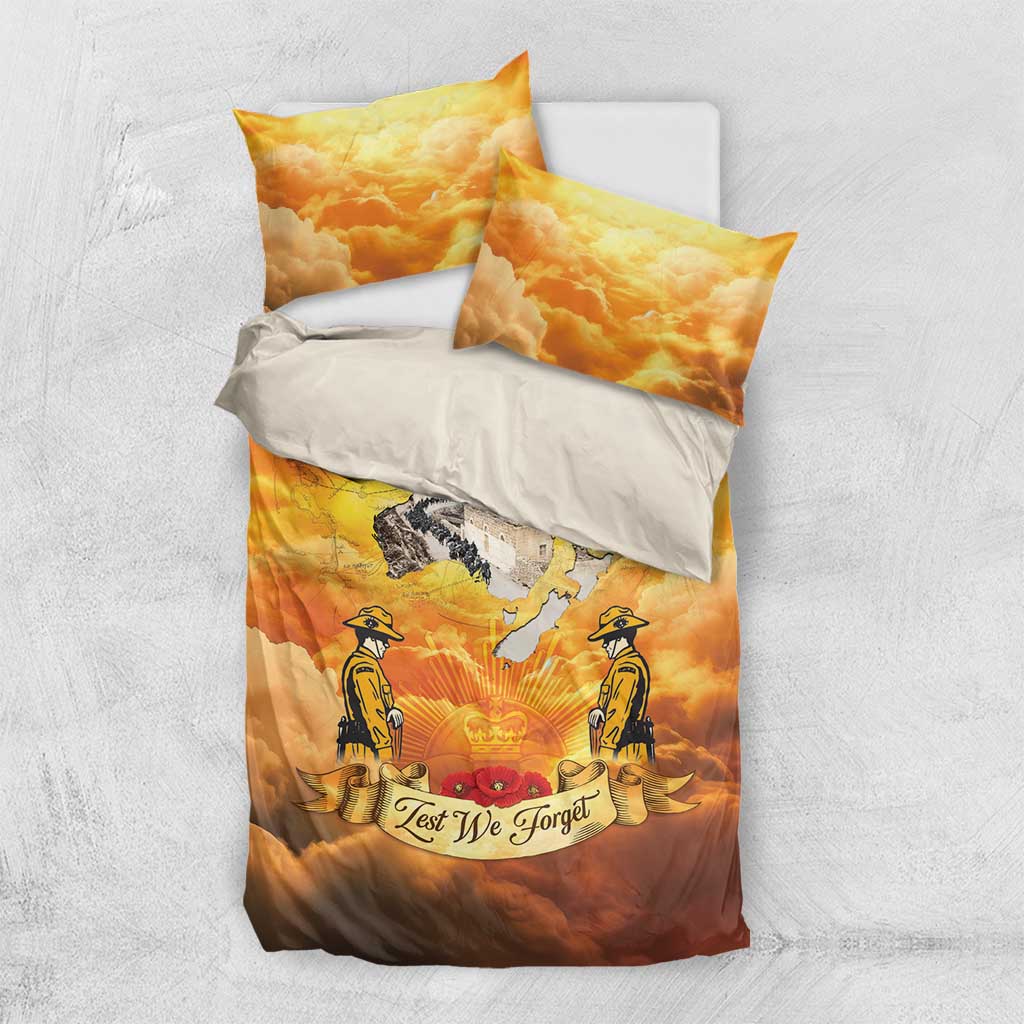 New Zealand And Australia ANZAC Day Bedding Set Sinai Palestine Campaign Lest We Forget