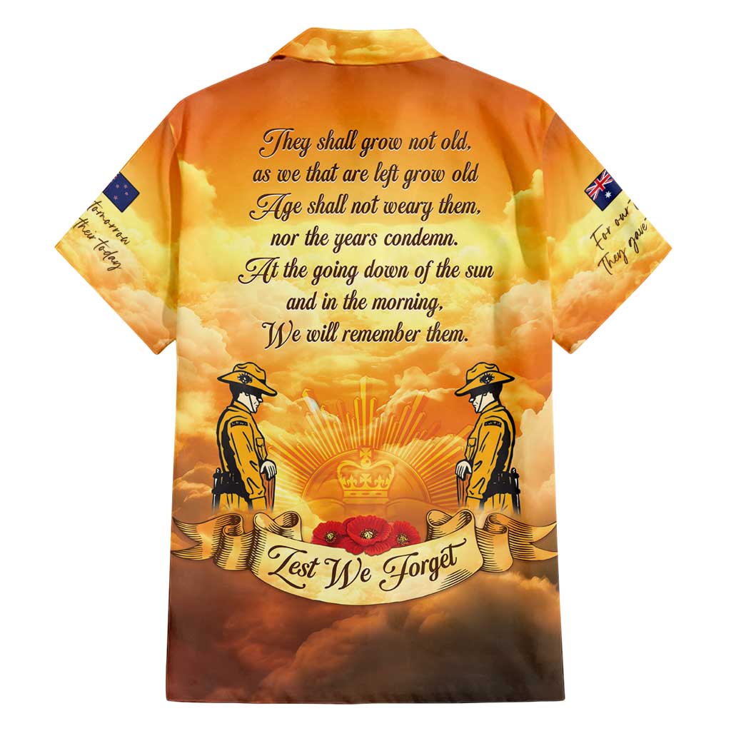 New Zealand And Australia ANZAC Day Family Matching Short Sleeve Bodycon Dress and Hawaiian Shirt Sinai Palestine Campaign Lest We Forget LT05 - Polynesian Pride