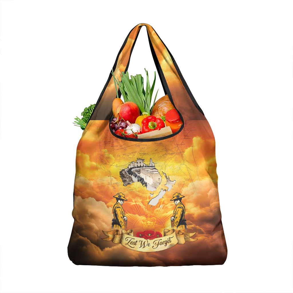 New Zealand And Australia ANZAC Day Grocery Bag Sinai Palestine Campaign Lest We Forget