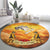 New Zealand And Australia ANZAC Day Round Carpet Sinai Palestine Campaign Lest We Forget
