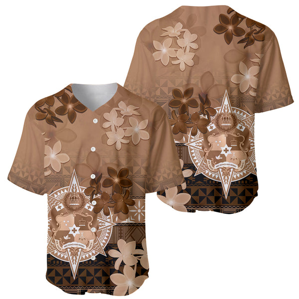 (Custom Personalised) Tonga Baseball Jersey Tongan Pattern Blithesome Version Black LT13 main image 1