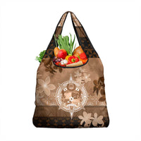 Tonga Emancipation Day Grocery Bag Tongan Kupesi Ngatu Pattern Vintage Style