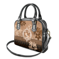 Tonga Emancipation Day Shoulder Handbag Tongan Kupesi Ngatu Pattern Vintage Style