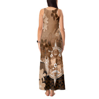 Tonga Emancipation Day Tank Maxi Dress Tongan Kupesi Ngatu Pattern Vintage Style