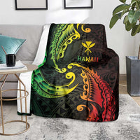 AAPI Heritage Month Blanket Kanaka Maoli Polynesian Tribal Wave