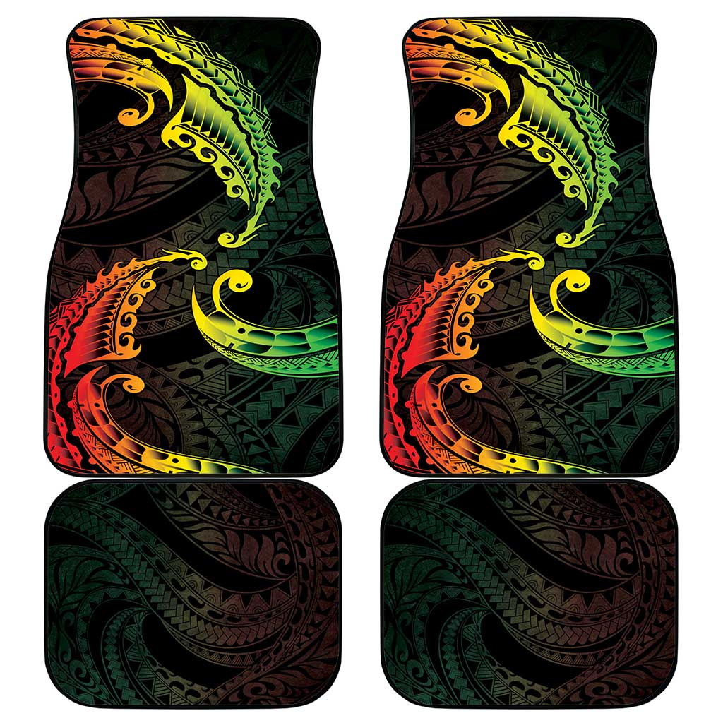 AAPI Heritage Month Car Mats Kanaka Maoli Polynesian Tribal Wave