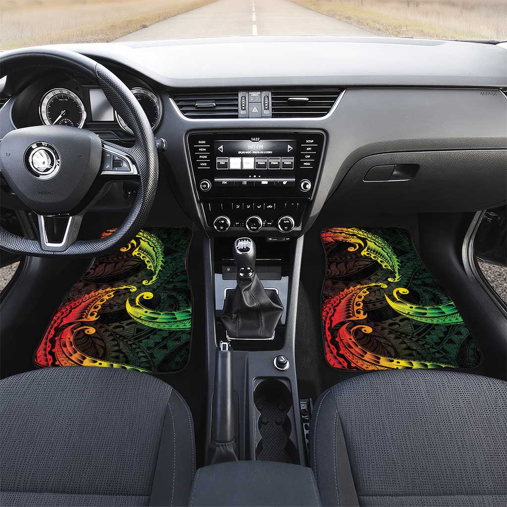 AAPI Heritage Month Car Mats Kanaka Maoli Polynesian Tribal Wave