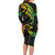 AAPI Heritage Month Family Matching Long Sleeve Bodycon Dress and Hawaiian Shirt Kanaka Maoli Polynesian Tribal Wave