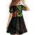 AAPI Heritage Month Family Matching Off Shoulder Maxi Dress and Hawaiian Shirt Kanaka Maoli Polynesian Tribal Wave