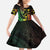 AAPI Heritage Month Family Matching Short Sleeve Bodycon Dress and Hawaiian Shirt Kanaka Maoli Polynesian Tribal Wave