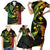 AAPI Heritage Month Family Matching Short Sleeve Bodycon Dress and Hawaiian Shirt Kanaka Maoli Polynesian Tribal Wave