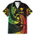 AAPI Heritage Month Family Matching Short Sleeve Bodycon Dress and Hawaiian Shirt Kanaka Maoli Polynesian Tribal Wave
