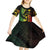 AAPI Heritage Month Kid Short Sleeve Dress Kanaka Maoli Polynesian Tribal Wave