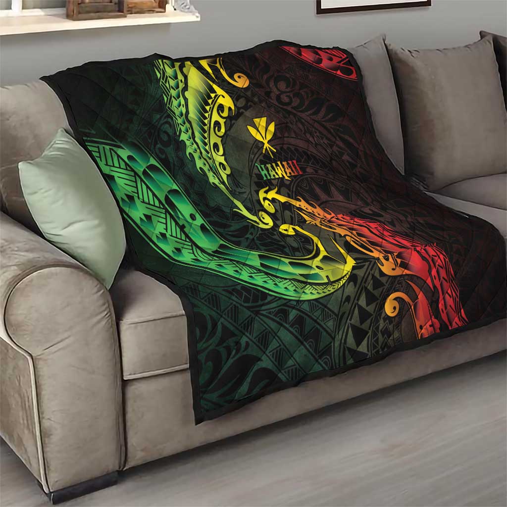 AAPI Heritage Month Quilt Kanaka Maoli Polynesian Tribal Wave