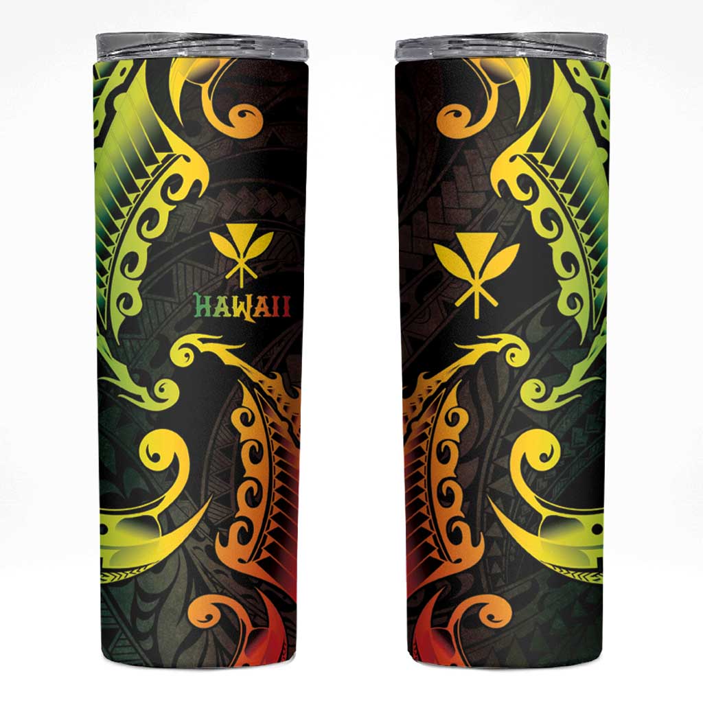 AAPI Heritage Month Skinny Tumbler Kanaka Maoli Polynesian Tribal Wave