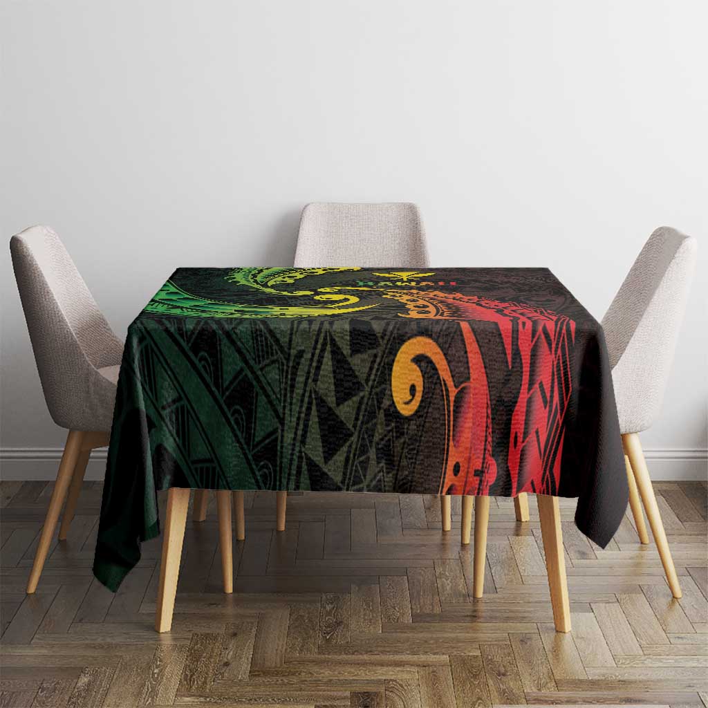 AAPI Heritage Month Tablecloth Kanaka Maoli Polynesian Tribal Wave