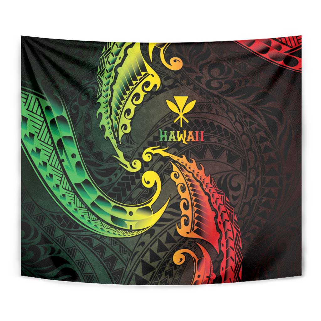 AAPI Heritage Month Tapestry Kanaka Maoli Polynesian Tribal Wave