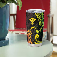 AAPI Heritage Month Tumbler Cup Kanaka Maoli Polynesian Tribal Wave LT05 - Polynesian Pride