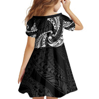 AAPI Heritage Month Family Matching Short Sleeve Bodycon Dress and Hawaiian Shirt American Samoa Polynesian Tribal Wave