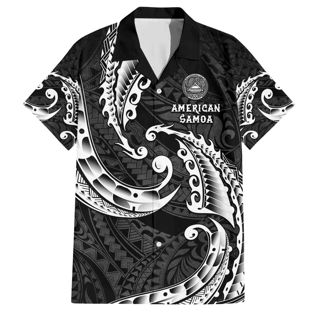 AAPI Heritage Month Hawaiian Shirt American Samoa Polynesian Tribal Wave LT05 Black - Polynesian Pride
