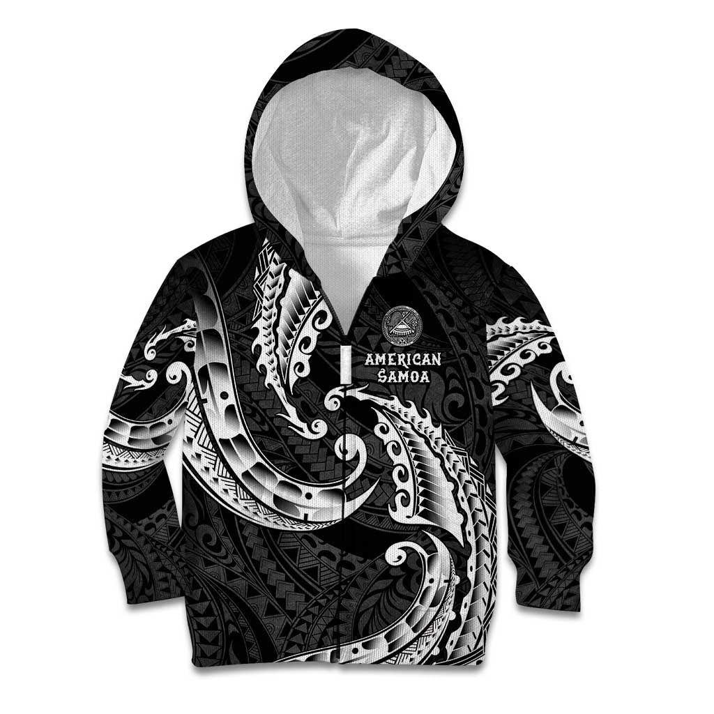 AAPI Heritage Month Kid Hoodie American Samoa Polynesian Tribal Wave