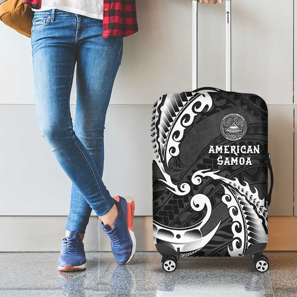 AAPI Heritage Month Luggage Cover American Samoa Polynesian Tribal Wave LT05 - Polynesian Pride