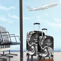 AAPI Heritage Month Luggage Cover American Samoa Polynesian Tribal Wave LT05 - Polynesian Pride