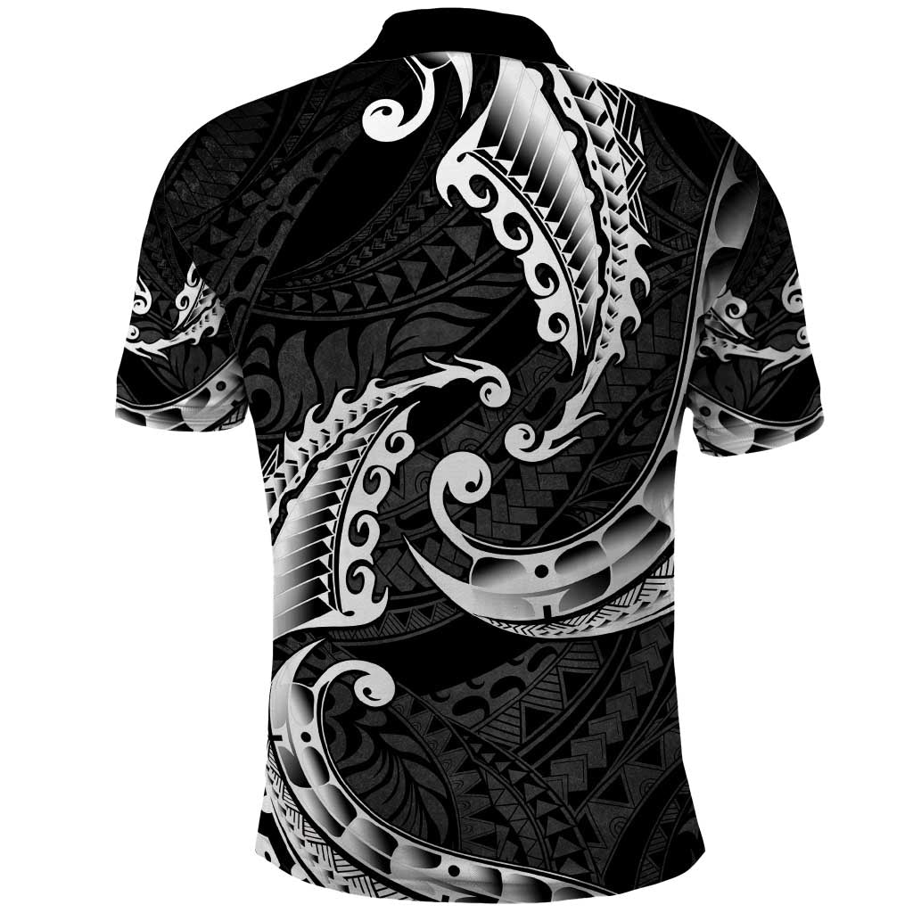 AAPI Heritage Month Polo Shirt American Samoa Polynesian Tribal Wave