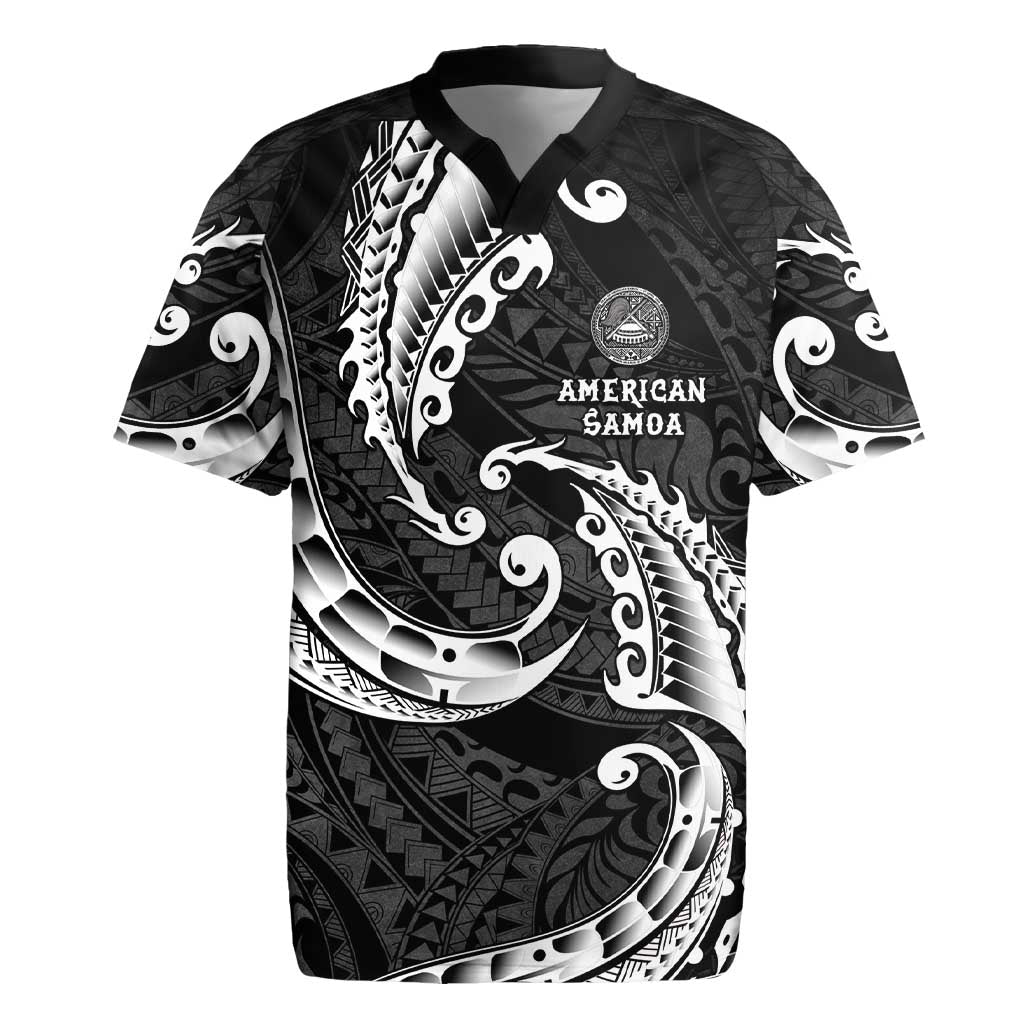 AAPI Heritage Month Rugby Jersey American Samoa Polynesian Tribal Wave