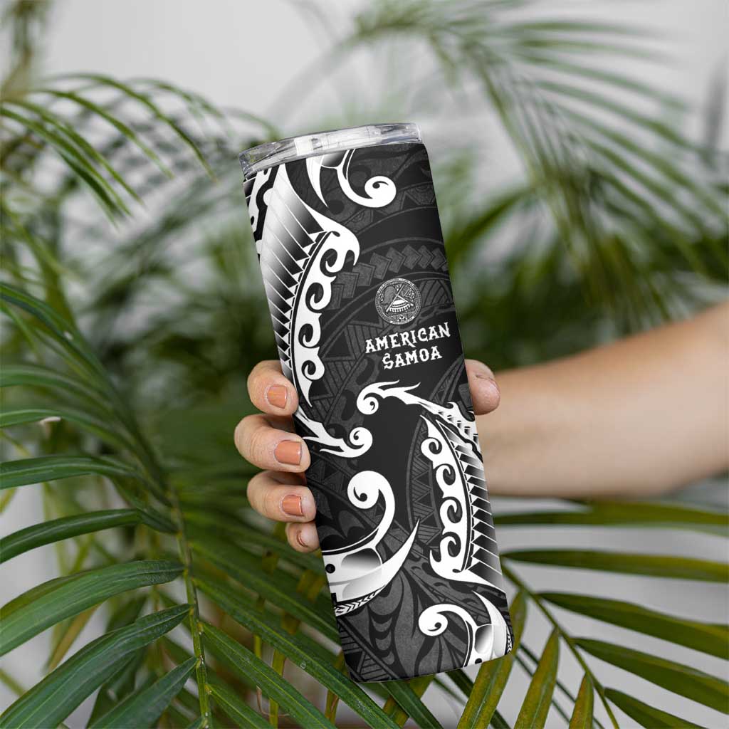 AAPI Heritage Month Skinny Tumbler American Samoa Polynesian Tribal Wave