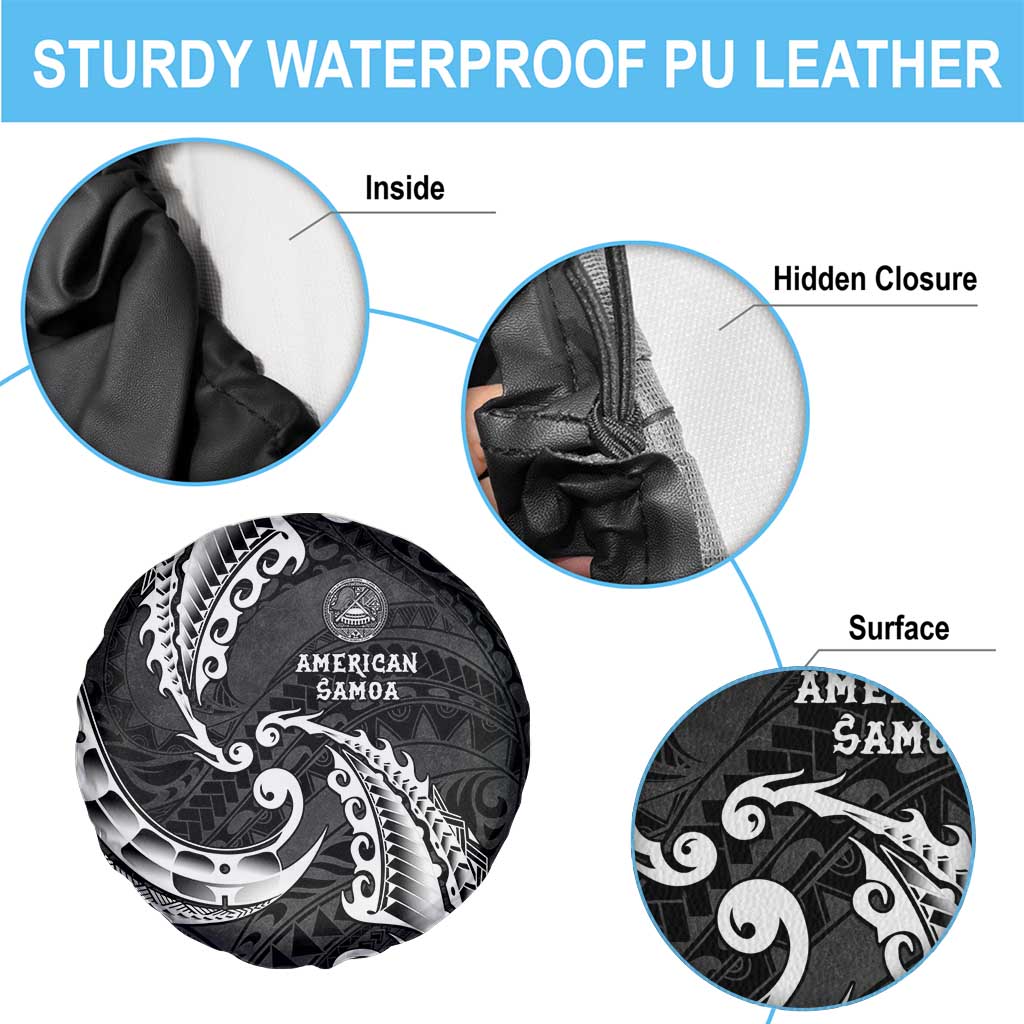 AAPI Heritage Month Spare Tire Cover American Samoa Polynesian Tribal Wave