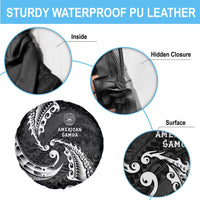AAPI Heritage Month Spare Tire Cover American Samoa Polynesian Tribal Wave