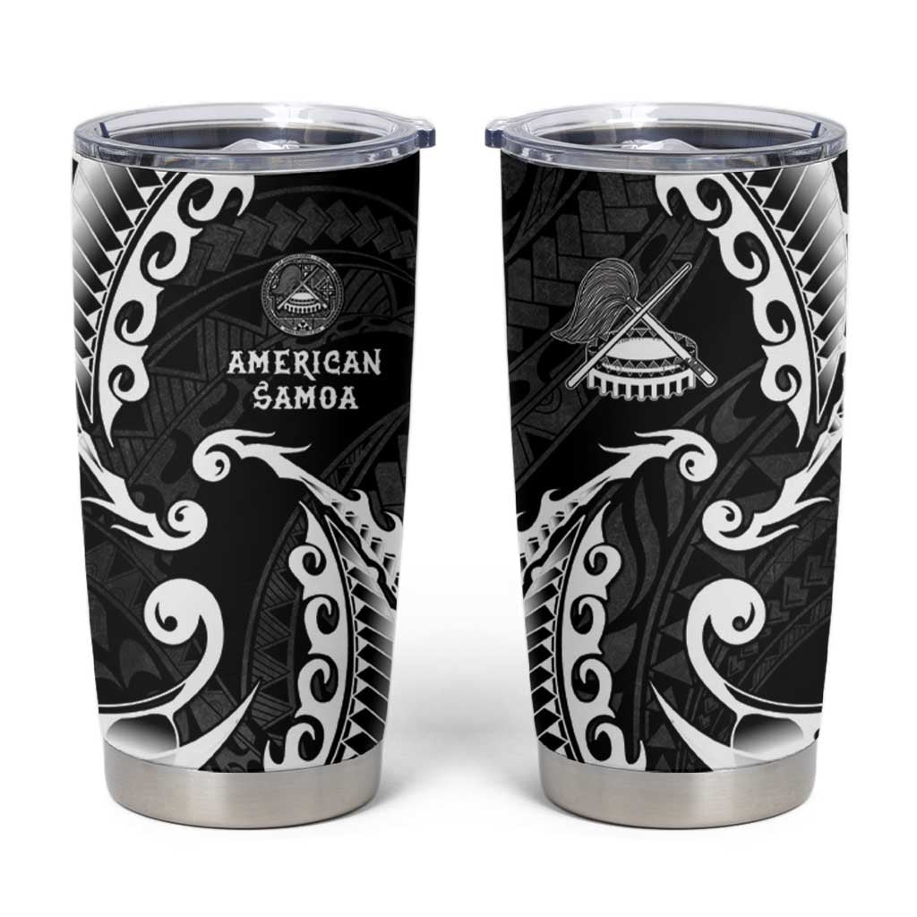 AAPI Heritage Month Tumbler Cup American Samoa Polynesian Tribal Wave