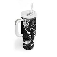 AAPI Heritage Month Tumbler With Handle American Samoa Polynesian Tribal Wave