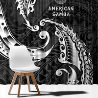 AAPI Heritage Month Window Curtain American Samoa Polynesian Tribal Wave