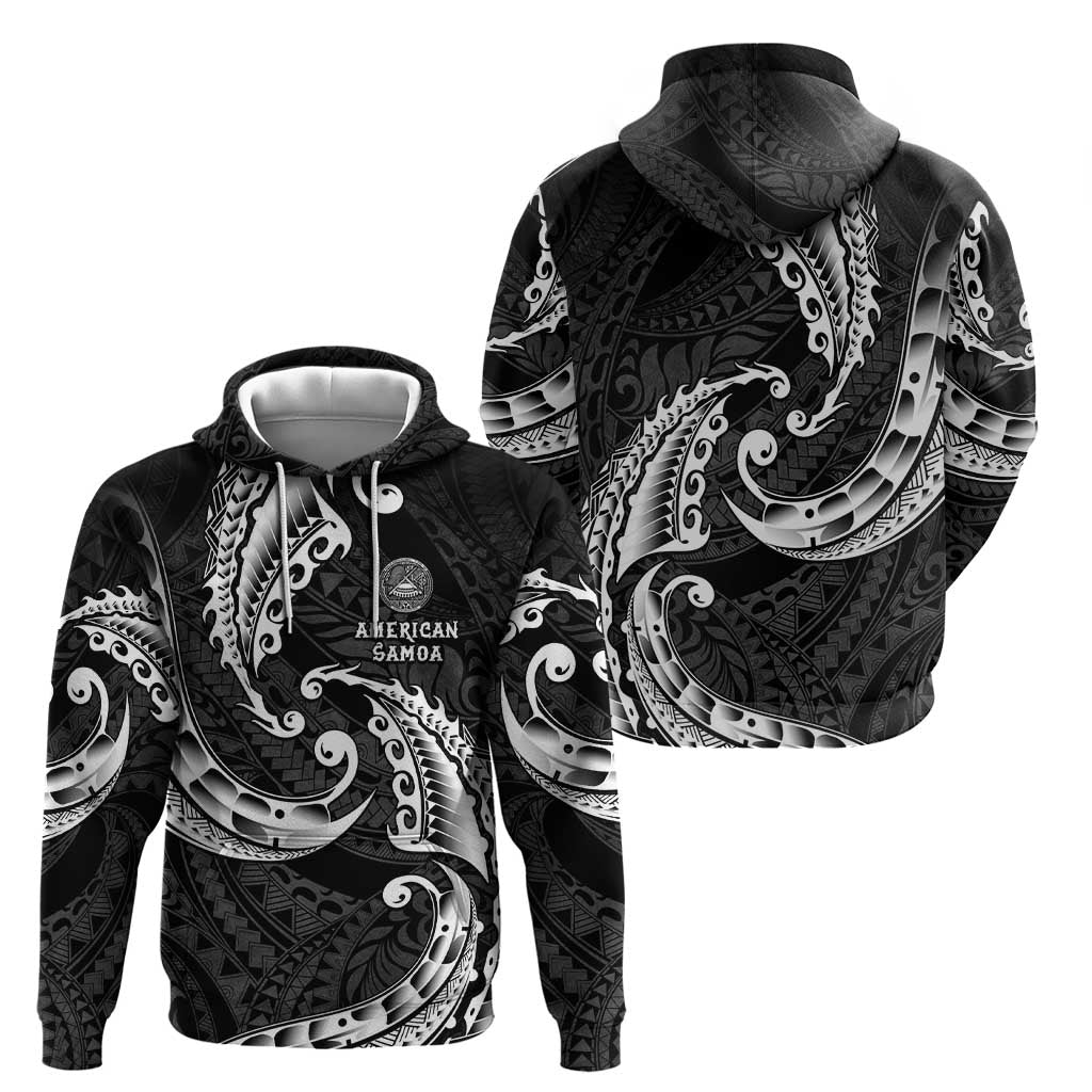 AAPI Heritage Month Zip Hoodie American Samoa Polynesian Tribal Wave